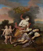 KS 203
<br/>
Armida vindt de slapende Rinaldo
<br/>
<em>Hoet, Gerard (1648-1733)</em>